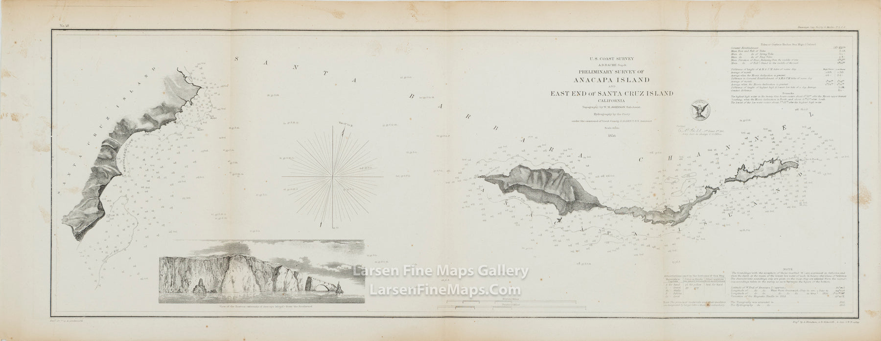 Preliminary Survey of Anacapa Island and East End of Santa Cruz Island California U.S. Coast Survey