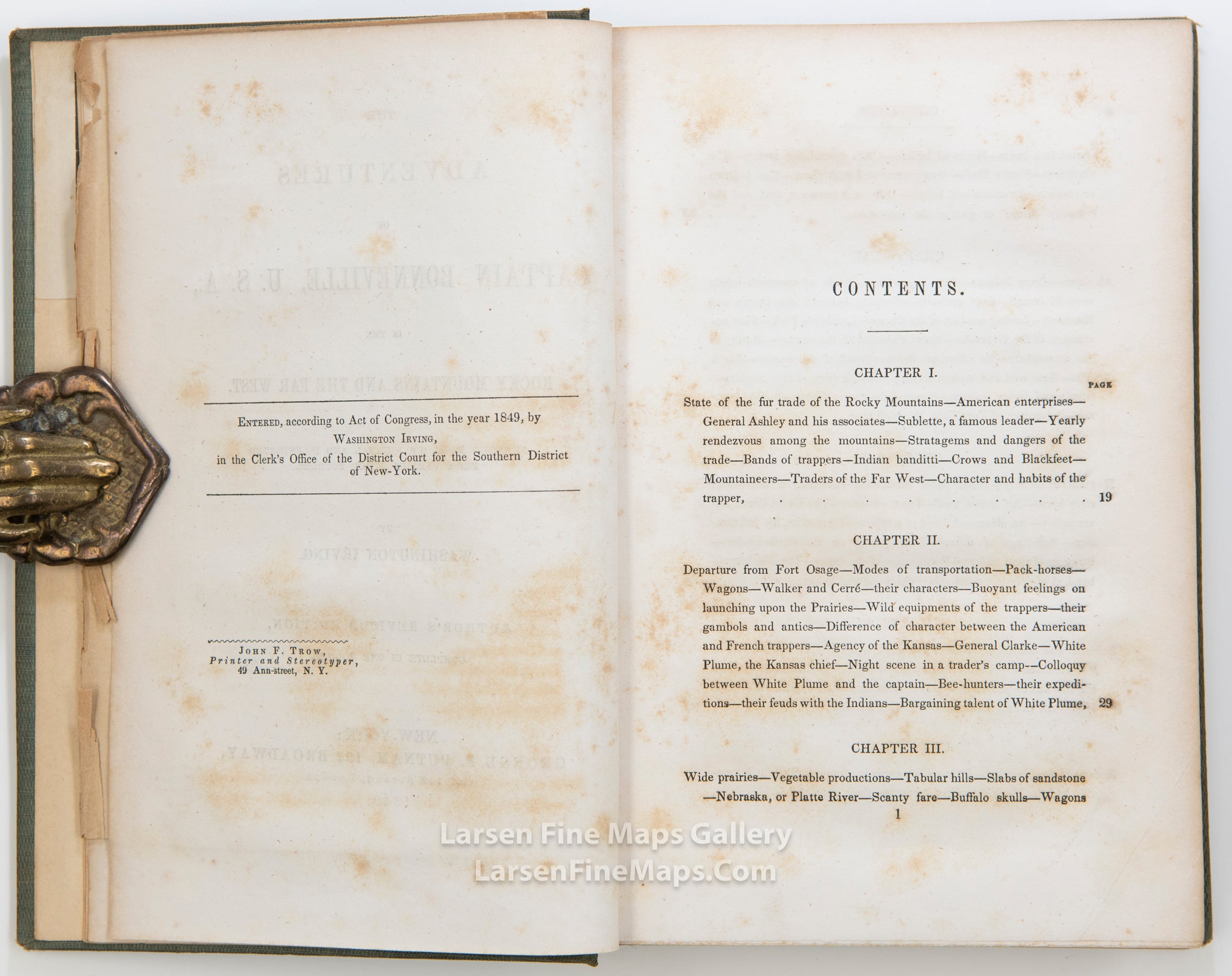 The Adventures of Captain Bonneville, U.S.A., in the Rocky Mountains and The Far West, Irving, Washington, example-6