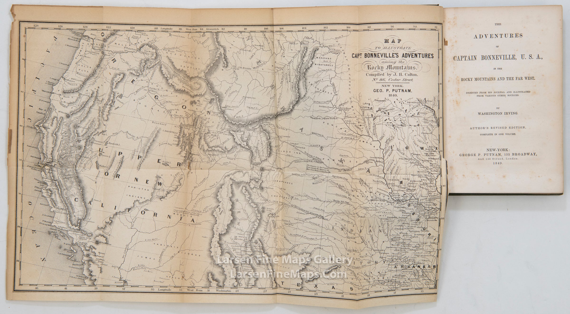 The Adventures of Captain Bonneville, U.S.A., in the Rocky Mountains and The Far West, Irving, Washington, example-1