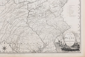 A Map of the State of Pennsylvania by Reading Howell, MDCCCXI, Kimber Conrad  Johnson  Warner, J. Vallance, Example-3