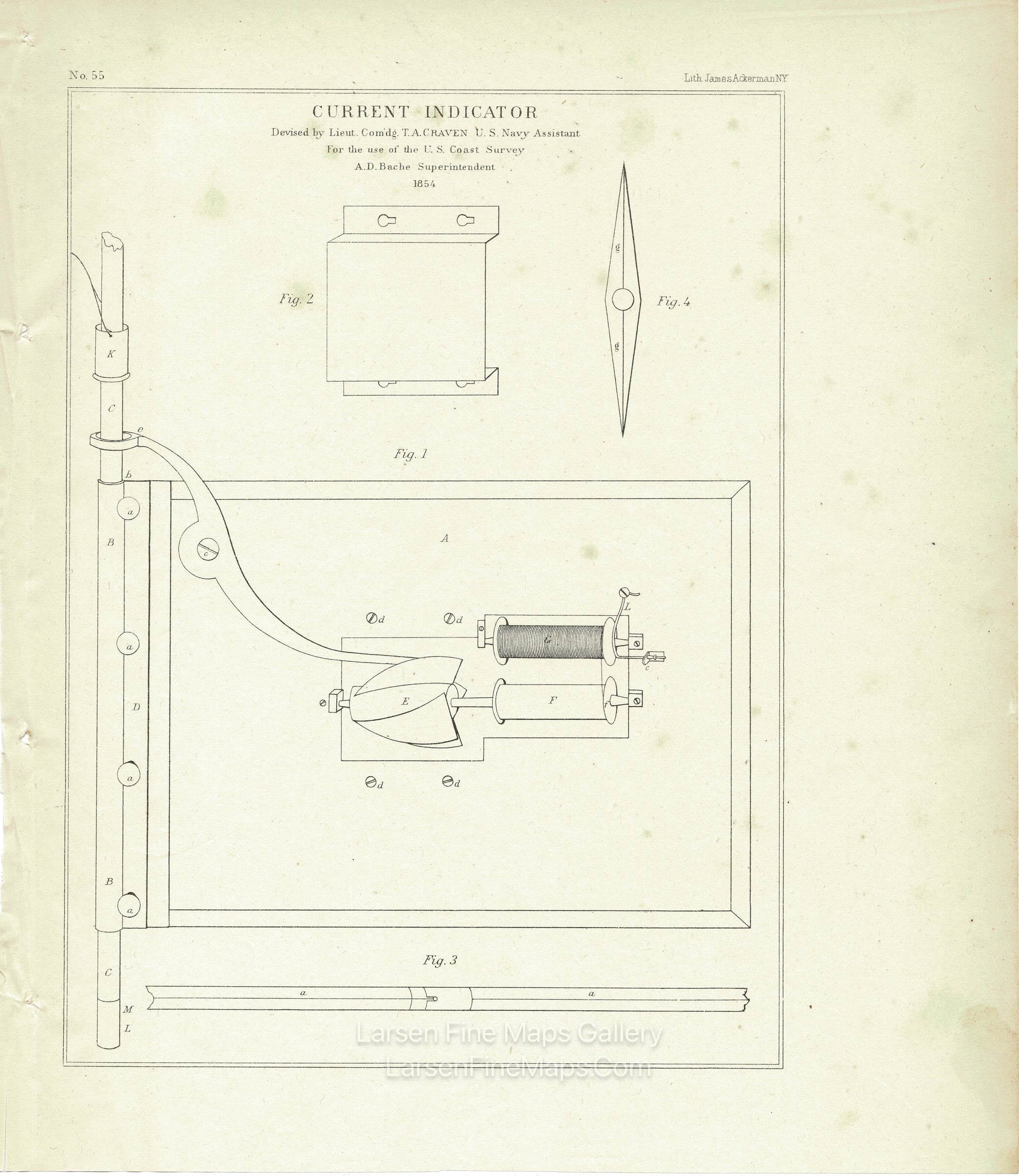 Various United States Coast Survey Oceanographic Equipment Diagrams. Publication dates vary from 1853 to 1860. U.S. Coast Survey, example-1