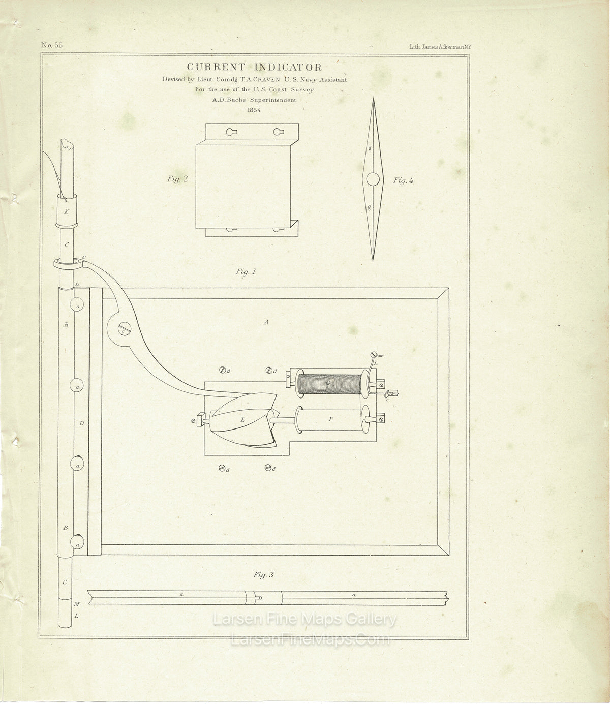 Various United States Coast Survey Oceanographic Equipment Diagrams. Publication dates vary from 1853 to 1860. U.S. Coast Survey, example-1