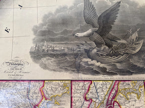 Mitchell's Reference & Distance Map of The United States by J.H. Young 1835 Date