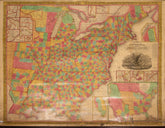 Mitchell's Reference & Distance Map of The United States by J.H. Young