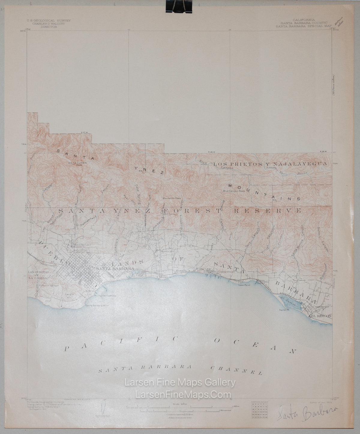 California (Santa Barbara County) Santa Barbara Special Map