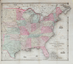 Colton's United States Showing the Military Stations, Forts & c., Orville J. Victor, Example-1