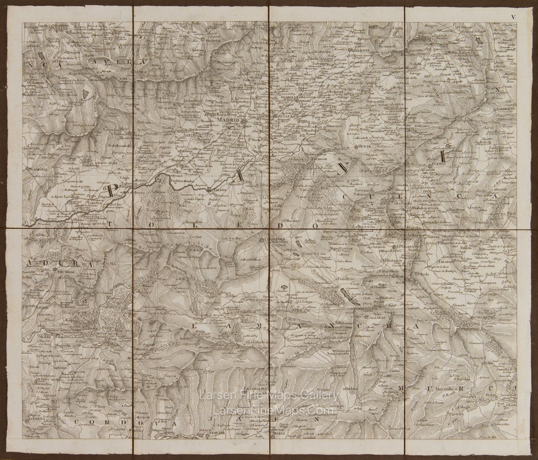 Spanien und Portugal nach den neuesten astronomischen Ortsbestimmungen, nach dem, Atlas Thomas Lopez. Espagne et Portugal, d'apres les dernieres Observations Astronomiques, les nouvelles Cartes Espagnoles gravées ou manuscrites, et l'Atlas de Thomas Lopez