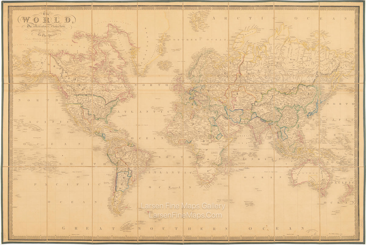 The World, On Mercator's Projection