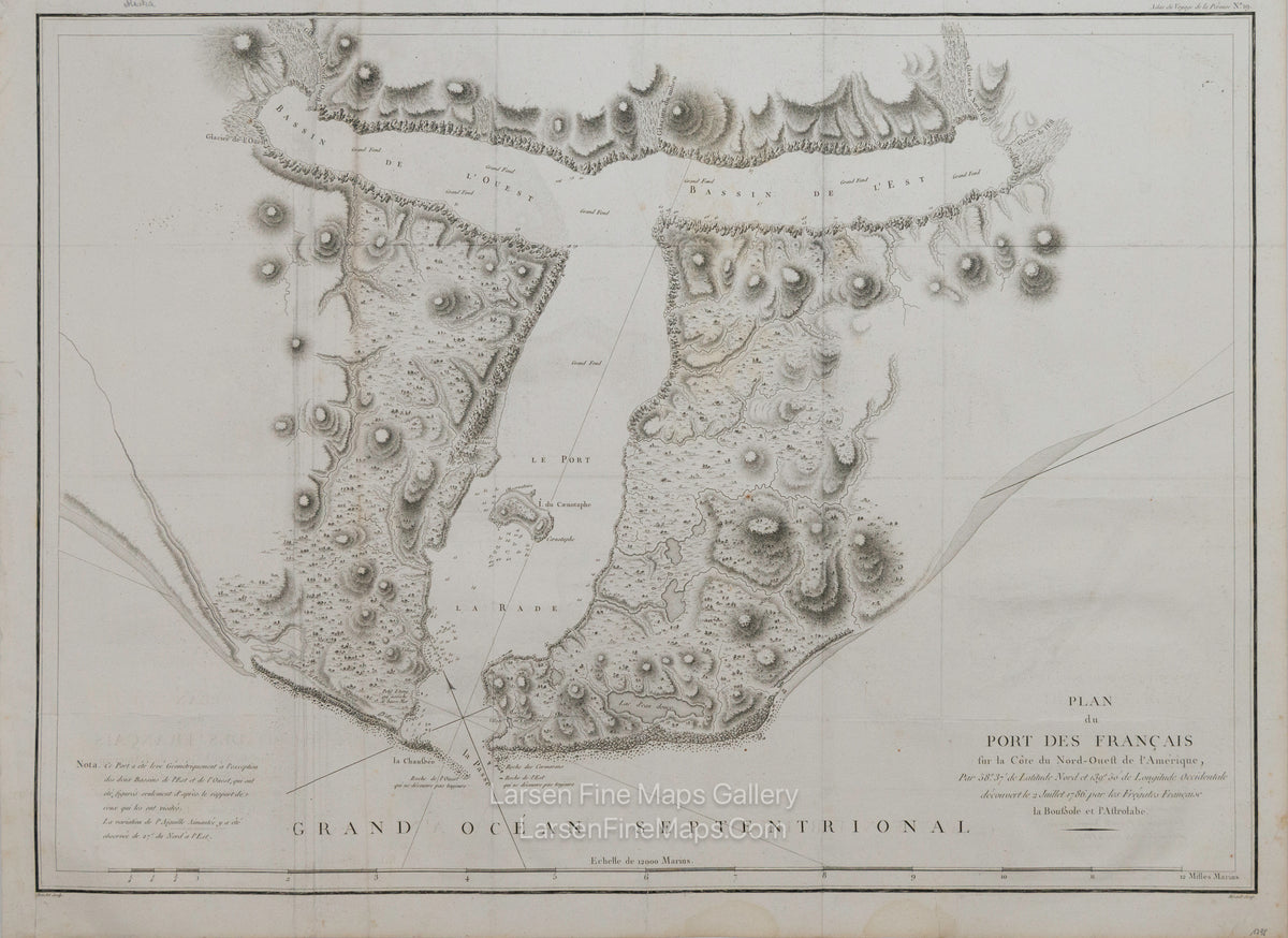 Plan du Port des Francais sur la cote du nord-ouest de l'Amerique