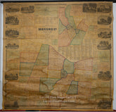 Gillettes Map of Monroe Co New York
