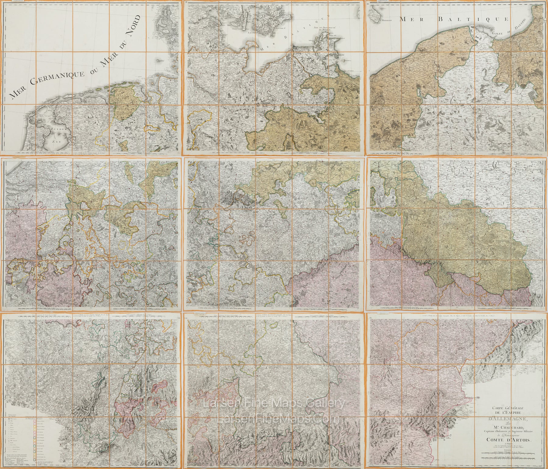 Carte Reduite De La Carte Generale D'Allemagne