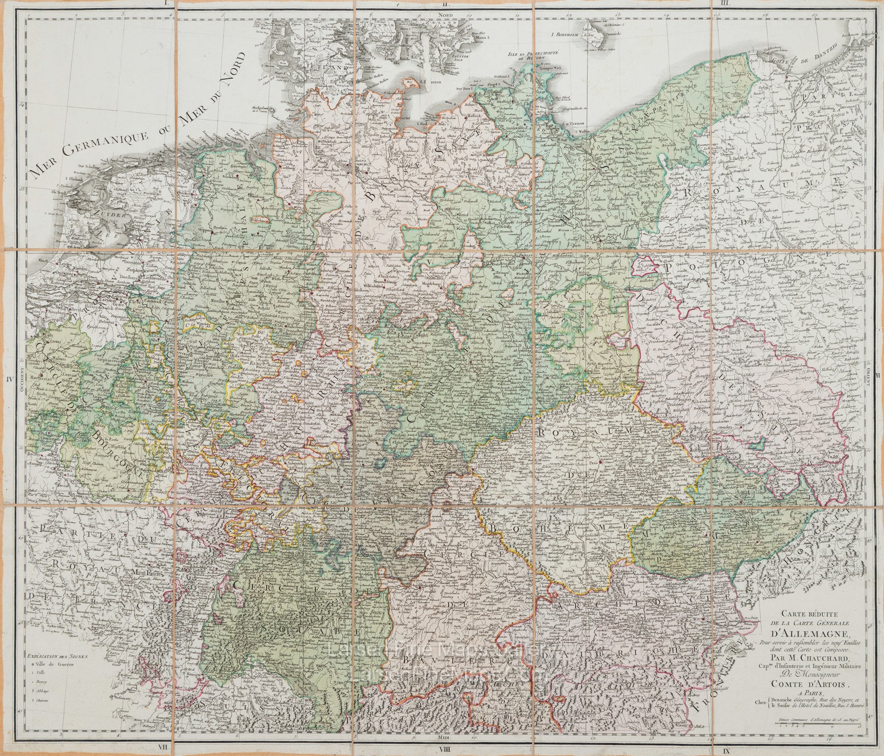 Carte Reduite De La Carte Generale D'Allemagne