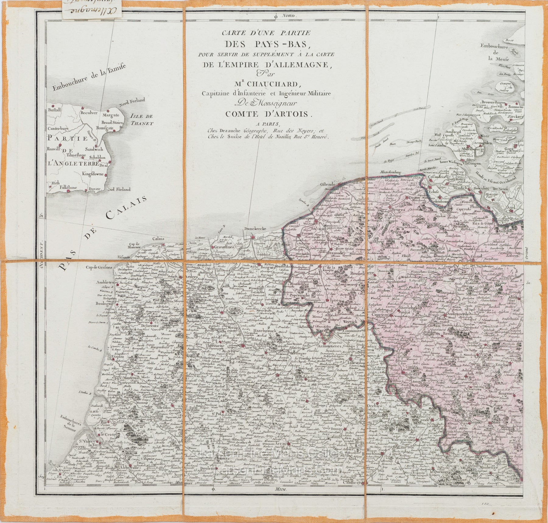 Carte Reduite De La Carte Generale D'Allemagne