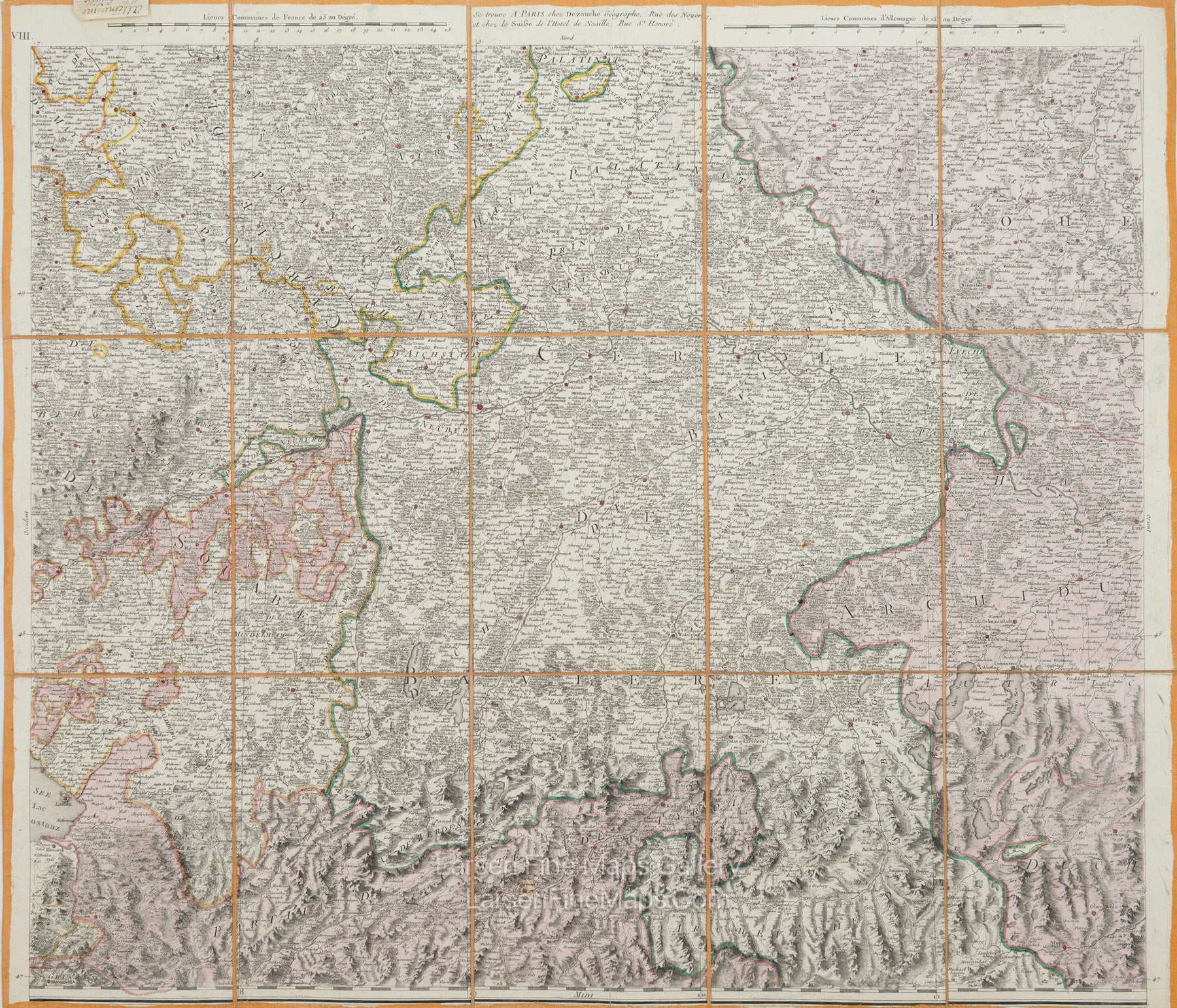 Carte Reduite De La Carte Generale D'Allemagne