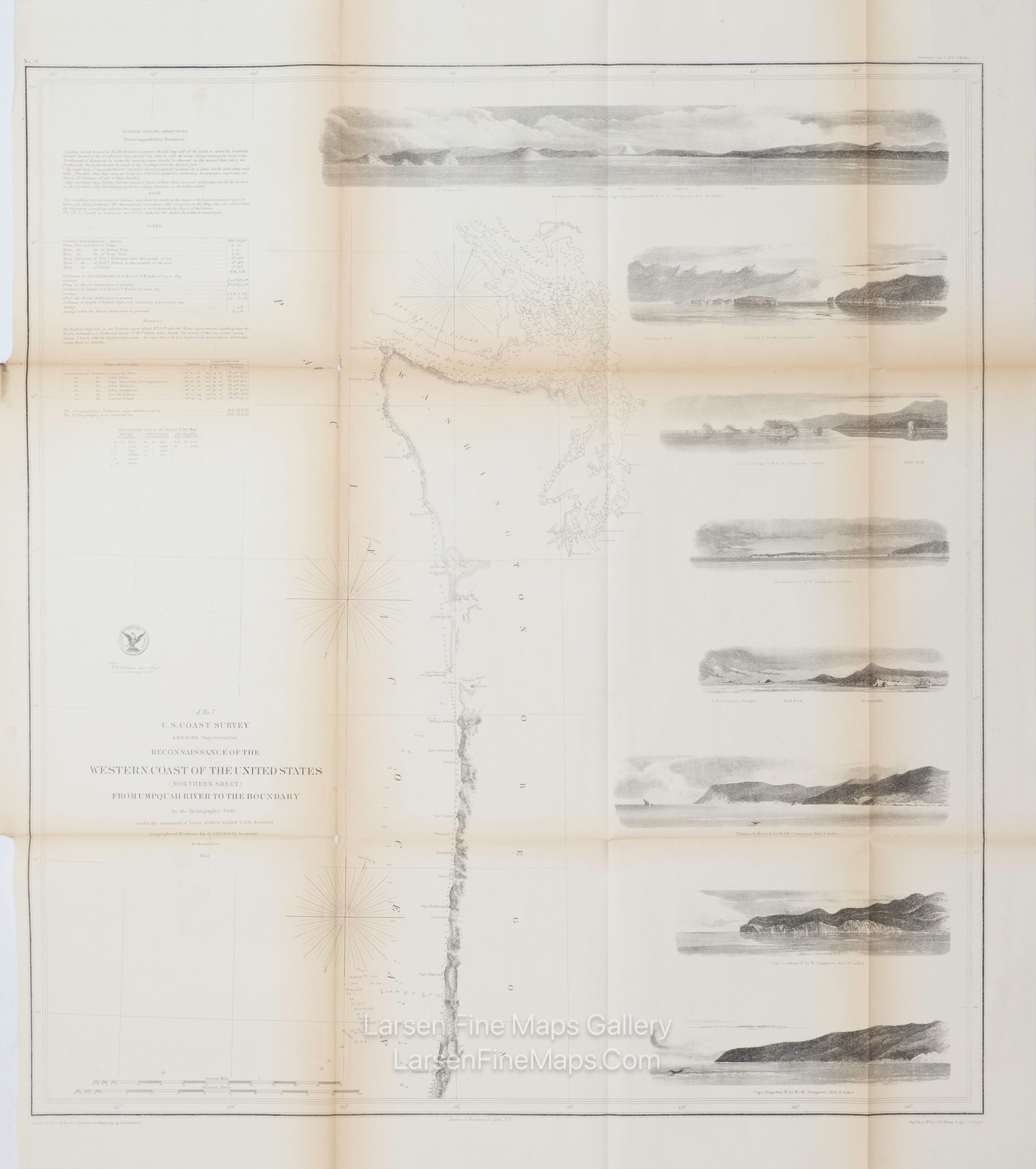 Reconnaissance of the Western Coast of The United States (Northern Sheet) From Umpquah River to The Boundary