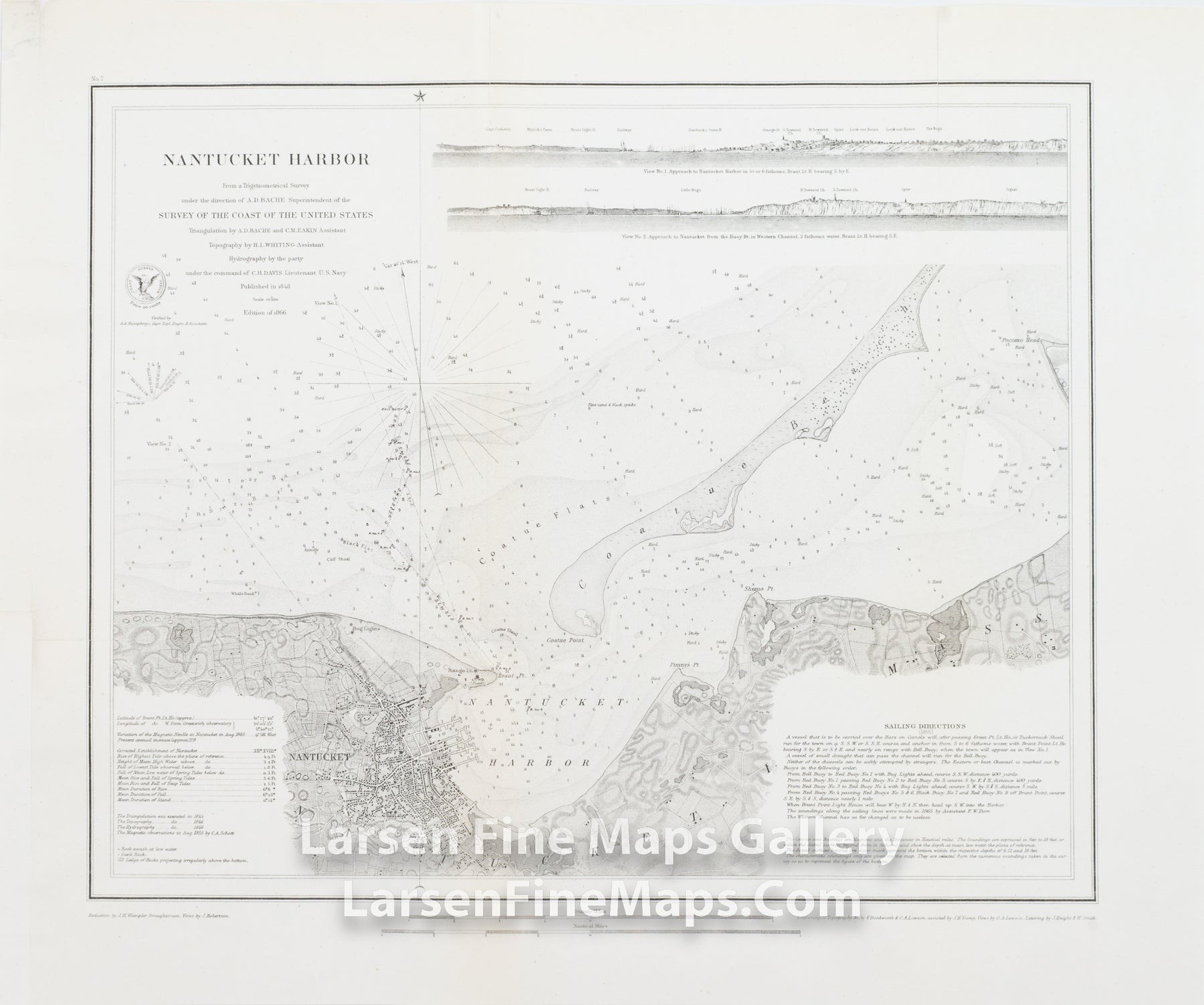 Nantucket Harbor U.S. Coast Survey