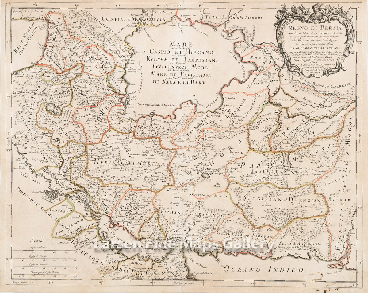 Regno di Persia con le notitie Provincie Antiche, Giacomo Giovanni Rossi