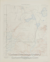 Shoshone Sheet, Topography Sheet V, Arnold Hague, USGS