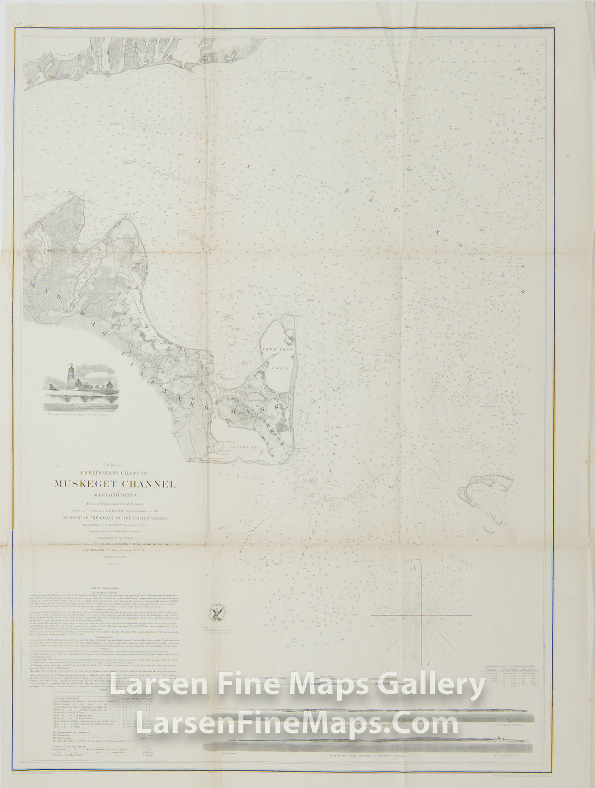 Preliminary Chart of Muskeget Channel Massachusetts U.S. Coast Survey