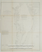 Preliminary Chart of Delaware and Chesapeake Bays and the Sea Coast from Cape Henlopen to Cape Charles U.S. Coast Survey