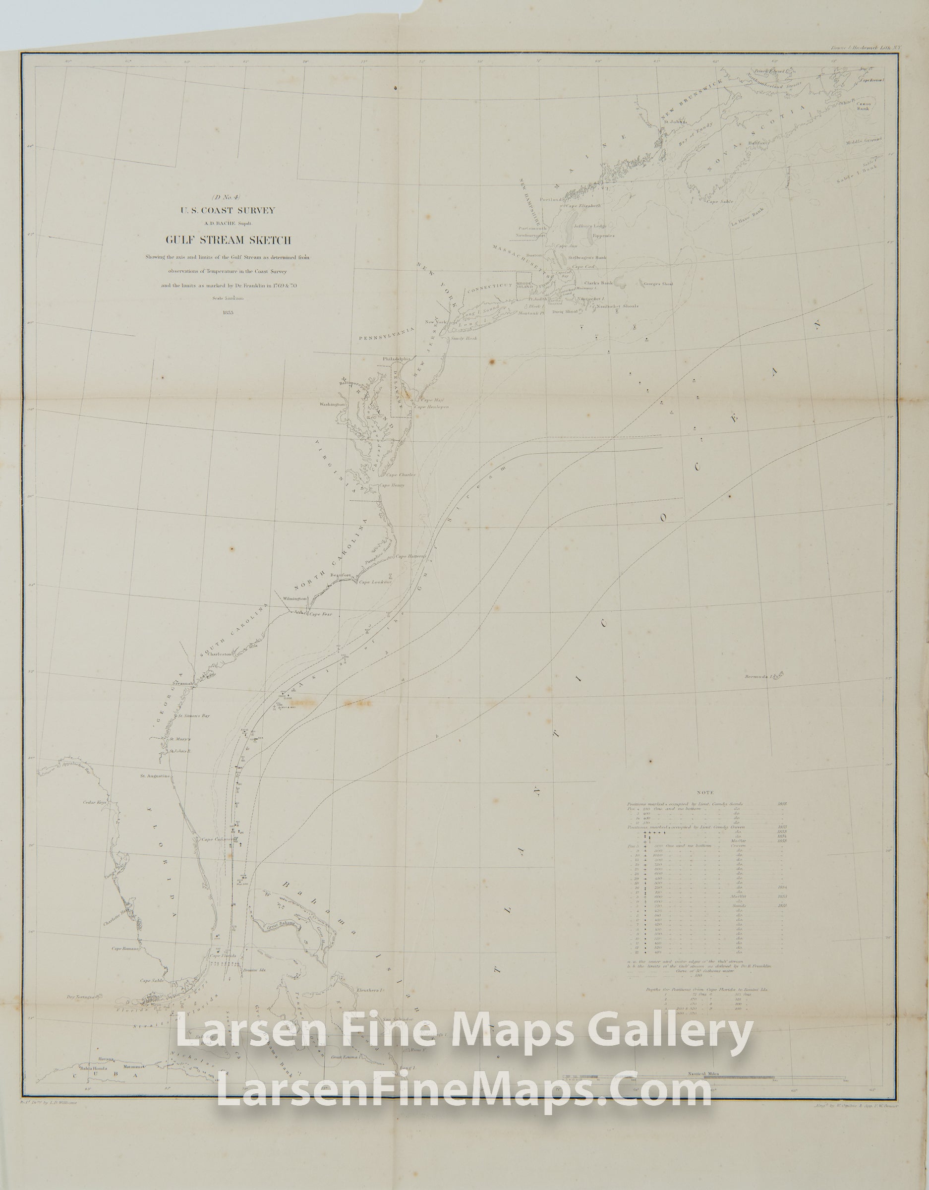 D No. 4, Gulf Stream Explorations U.S. Coast Survey