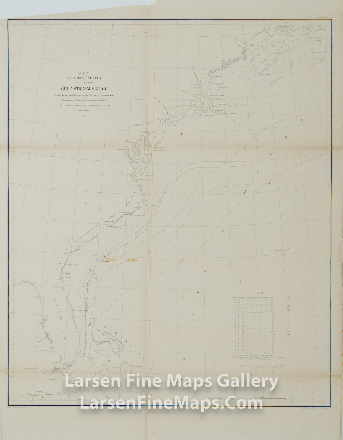 D No. 4, Gulf Stream Explorations U.S. Coast Survey