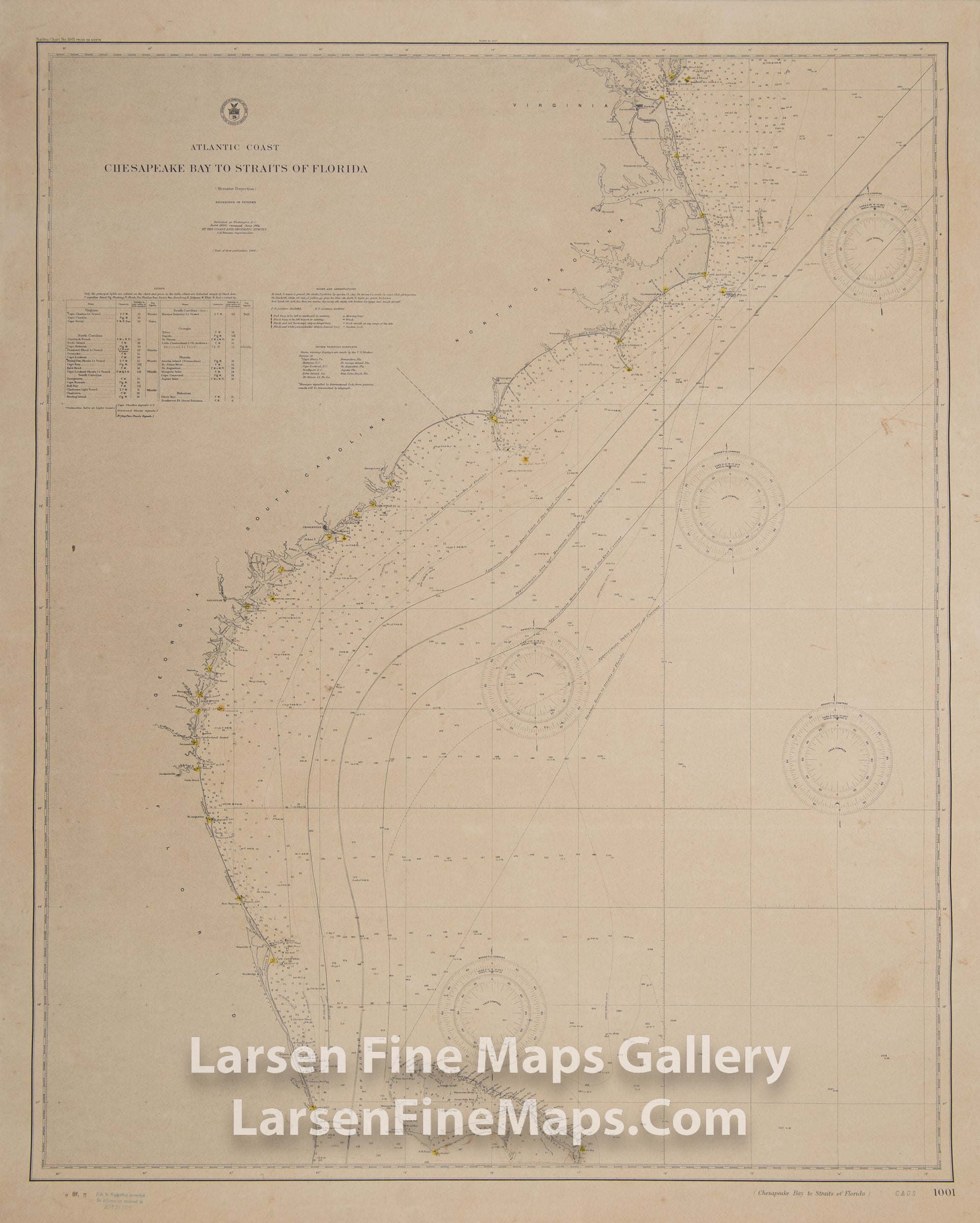 Atlantic Coast Chesapeake Bay to Straits of Florida, The Coast and Geodetic Survey