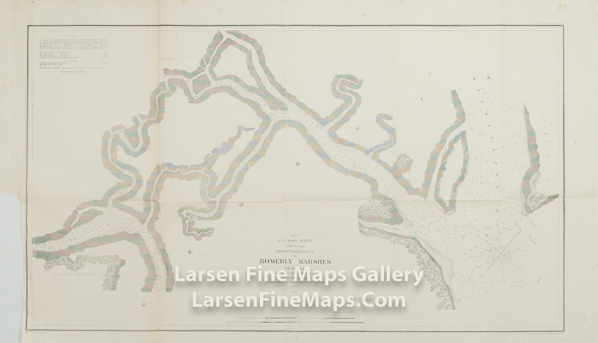 Reconnaissance of Romerly Marshes, Georgia U.S. Coast Survey
