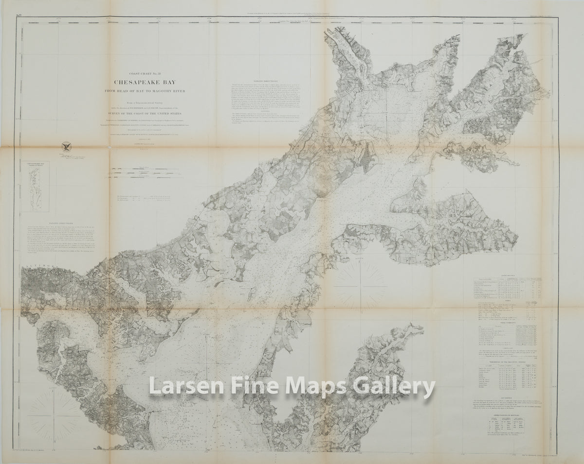 Coast Chart No. 31 Chesapeake Bay From Head of Bay to Magothy River U.S. Coast Survey