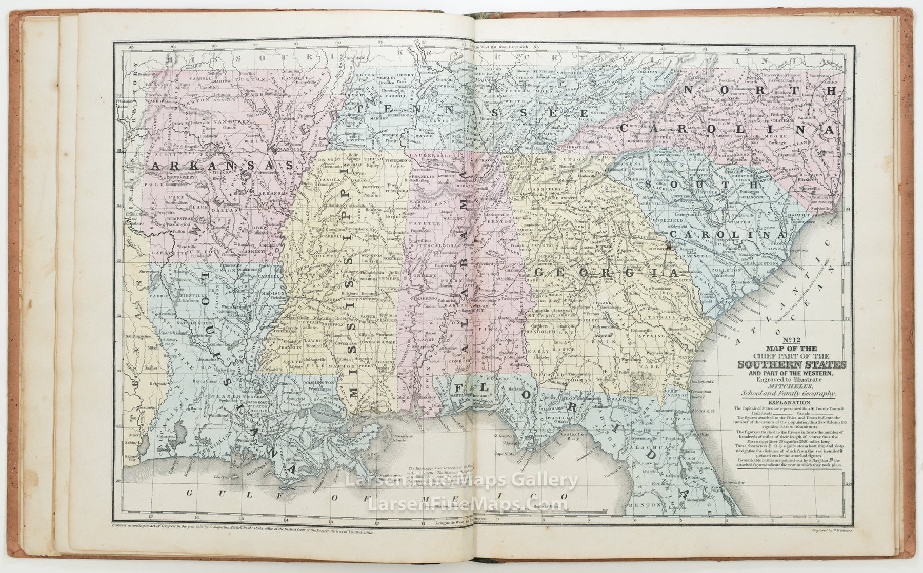 Mitchell's School Atlas: Comprising The Maps and Tables Designed to Accompany Mitchell's School and Family Geography. Cowperthwait, example-4