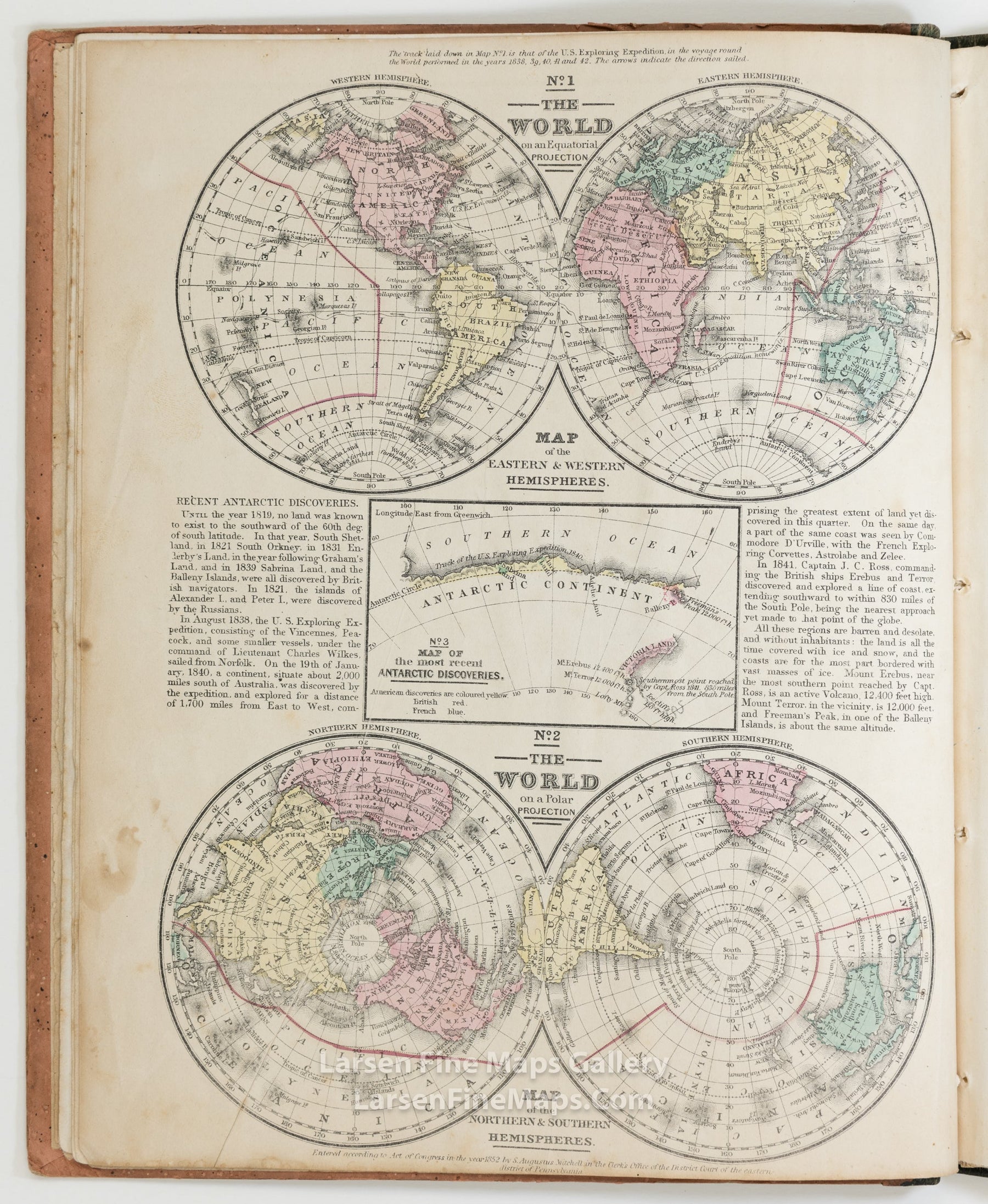 Mitchell's School Atlas: Comprising The Maps and Tables Designed to Accompany Mitchell's School and Family Geography. Cowperthwait, example-10