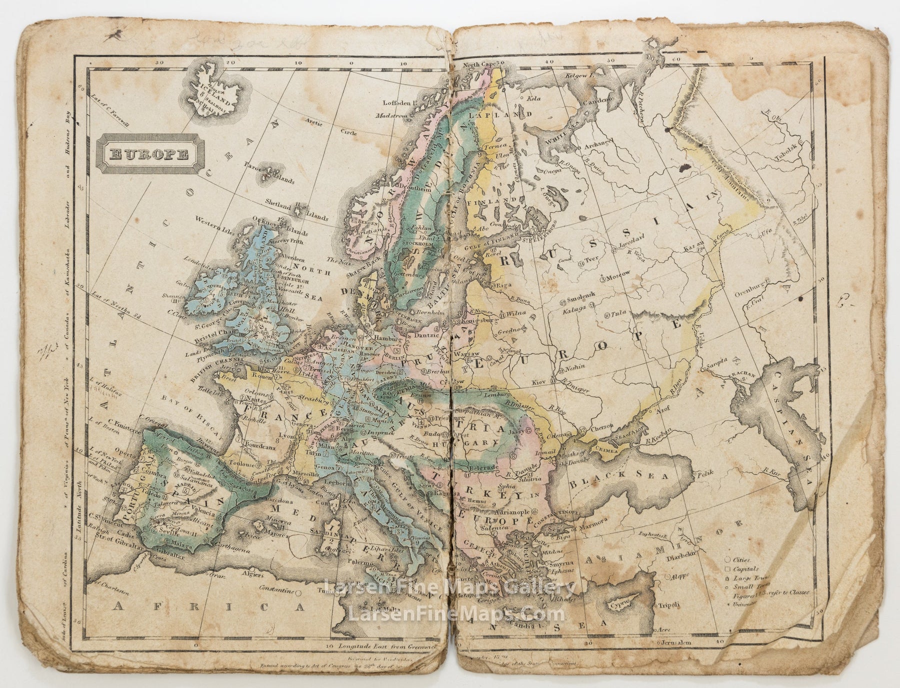 School Atlas to Accompany Woodbridge's Rudiments of Geography, Oliver D. Cooke and Sons, Hardford, example-7