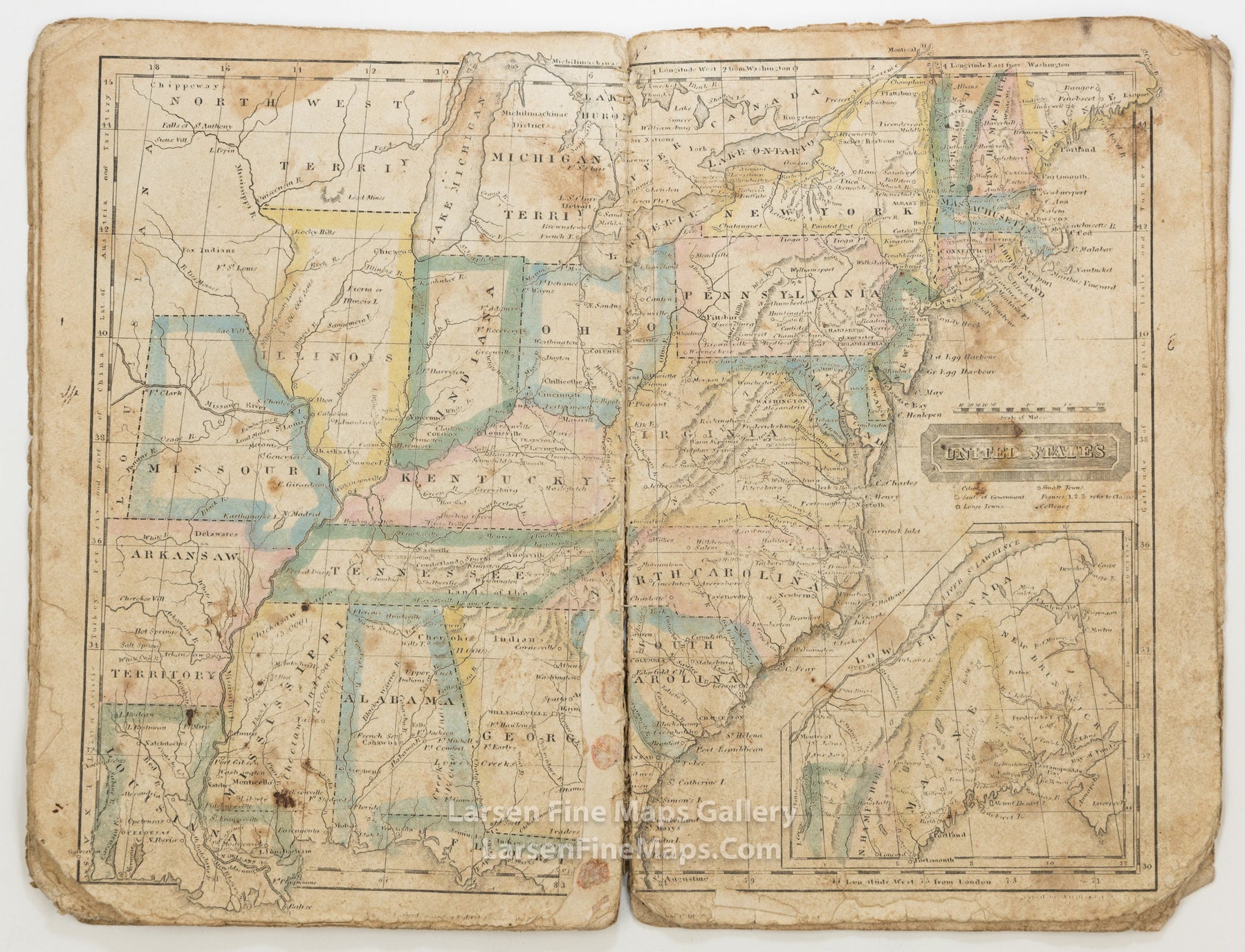 School Atlas to Accompany Woodbridge's Rudiments of Geography, Oliver D. Cooke and Sons, Hardford, example-3