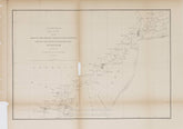 U.S. Coast Survey Report for 1866 Sketch Showing The Primary Triangulation Between Fire Island & Kent Island Base Lines Sections II & III From 1833 to 1851