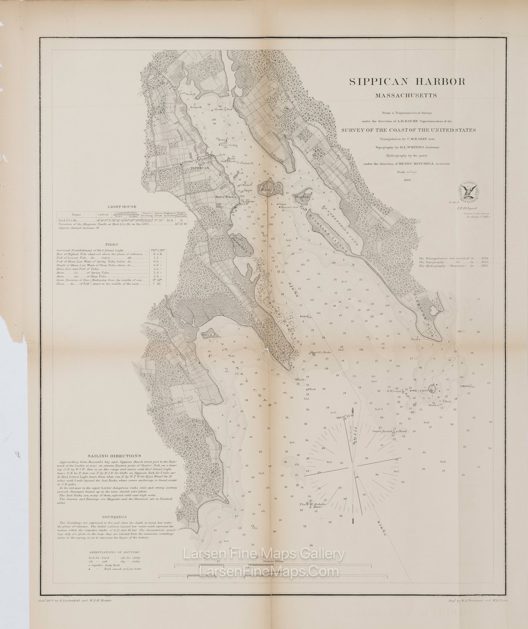 Sippican Harbor Massachusetts U.S. Coast Survey