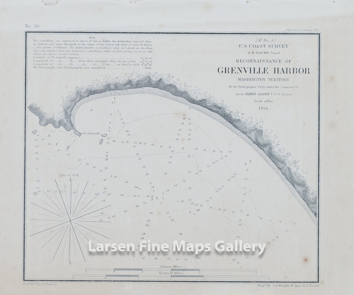 Reconnaissance of Grenville Harbor Washington Territory U.S. Coast Survey