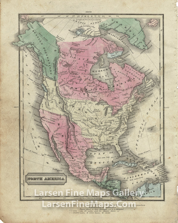 North America. Entered according to Act of Congress Nov. 20th 1829, by