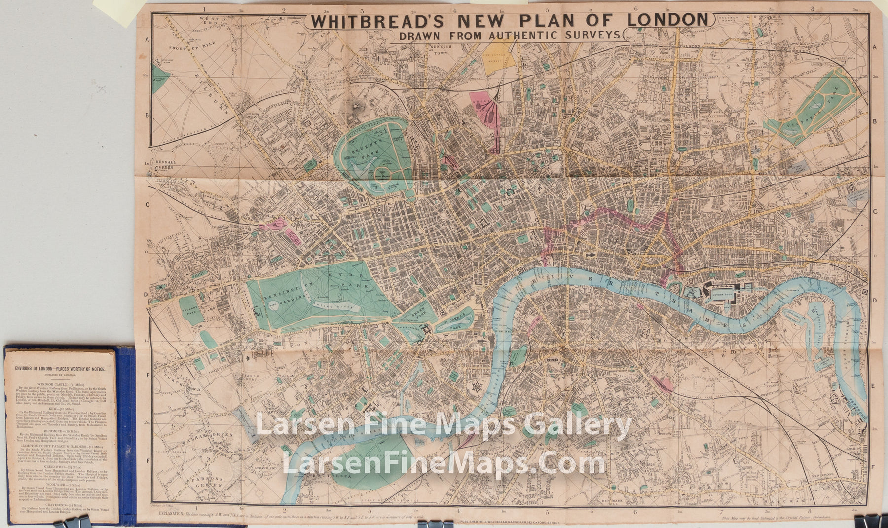 Whitbread's New Plan of London Drawn from Authentic Surveys