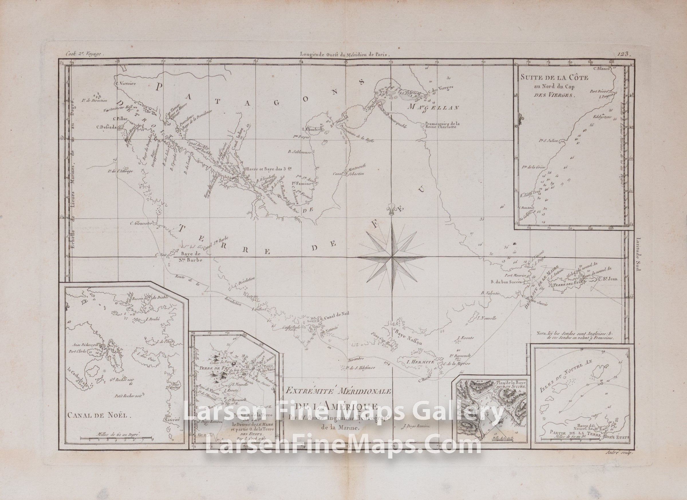 Extrémité Méridionale De L' Amérique, Par M. Bonne, Ingenieur-Hydrographie de la Marine
