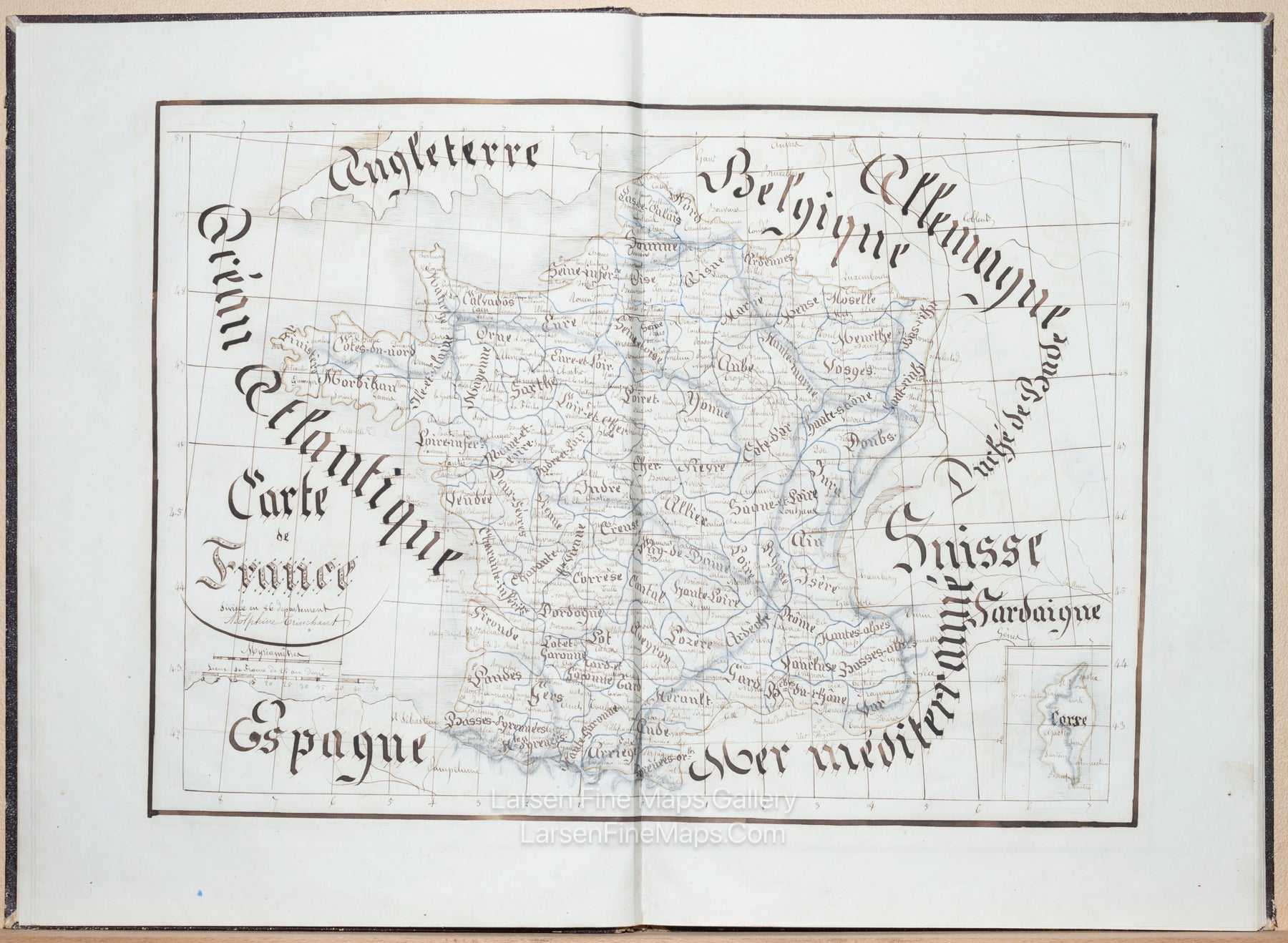 Adolphine Trinchant 1844 World Atlas