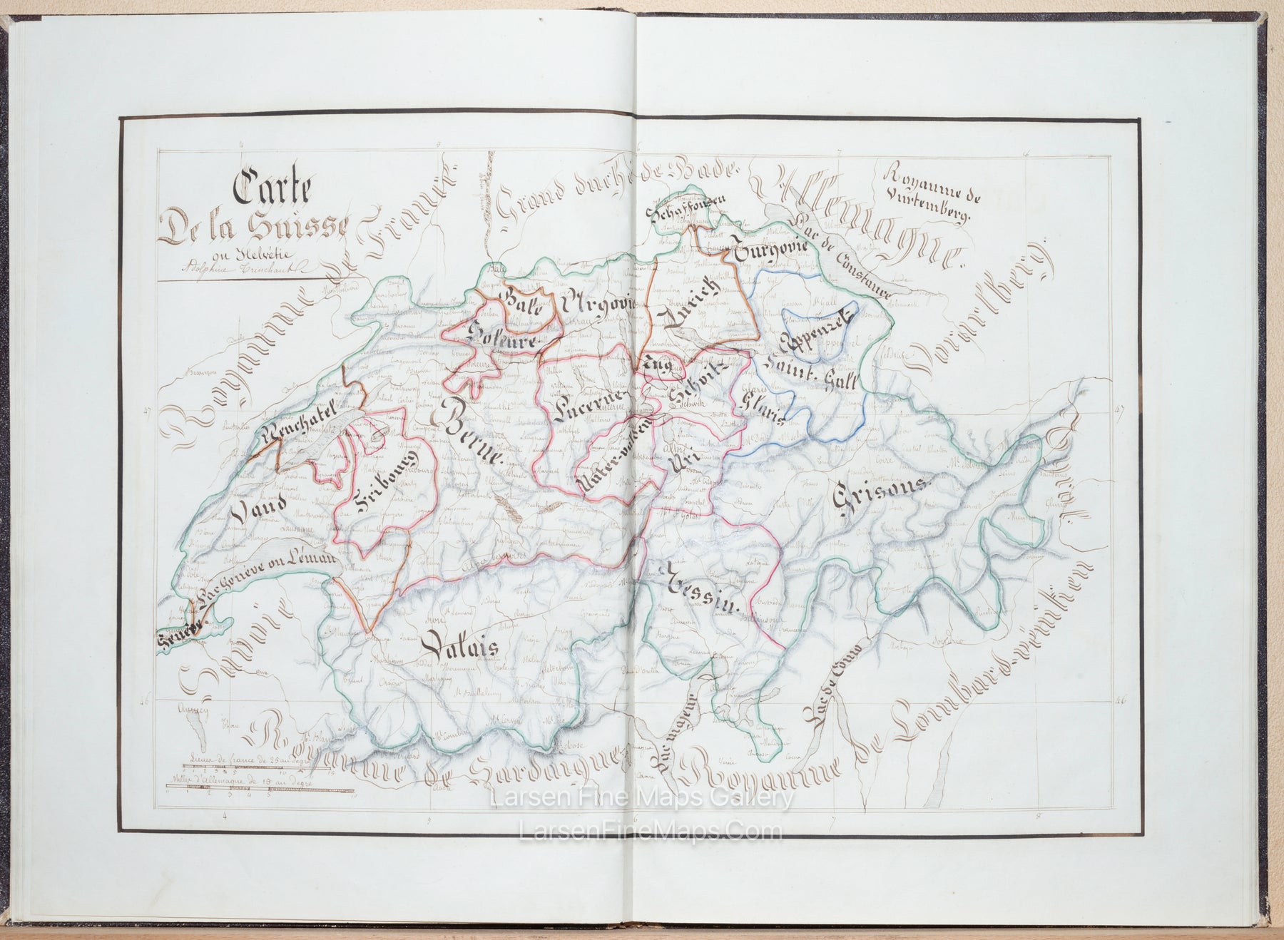 Adolphine Trinchant 1844 World Atlas