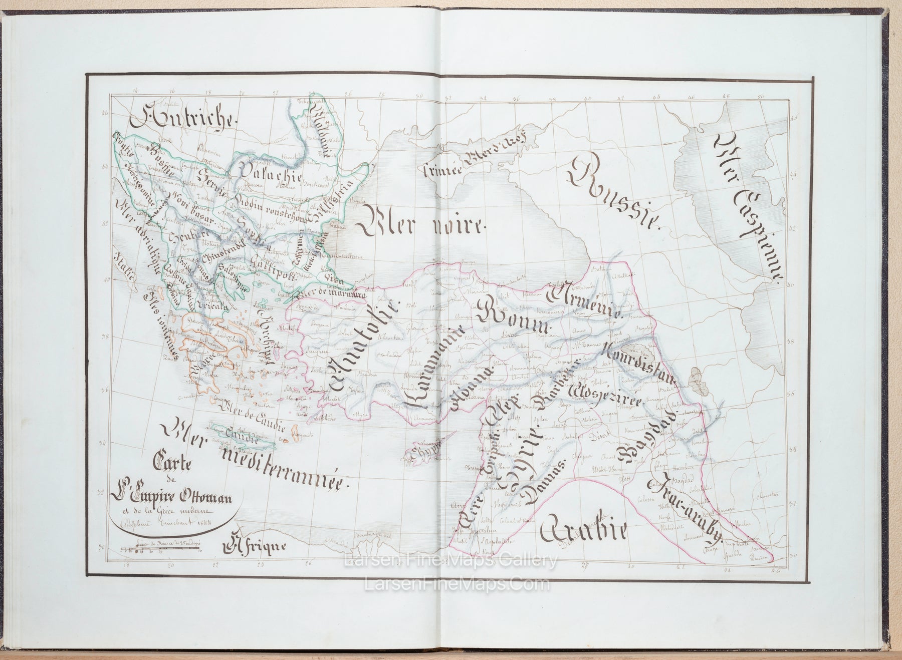 Adolphine Trinchant 1844 World Atlas