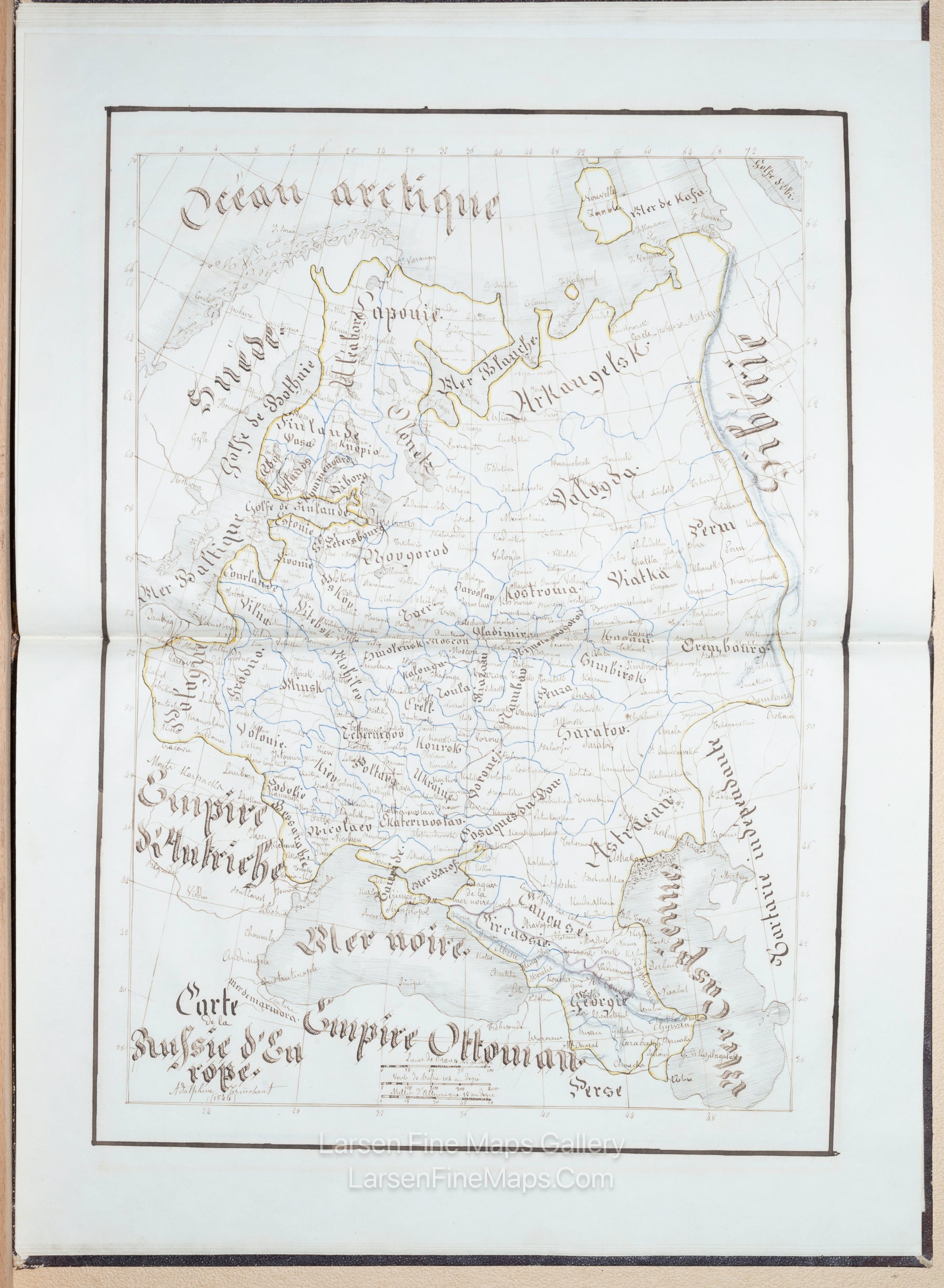 Adolphine Trinchant 1844 World Atlas