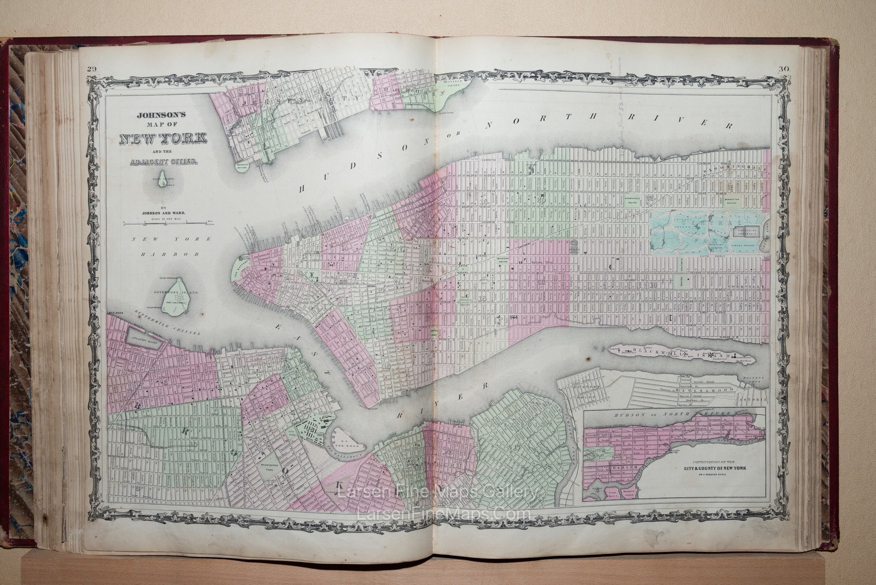 Johnson's New Illustrated Family Atlas of The World with Descriptions