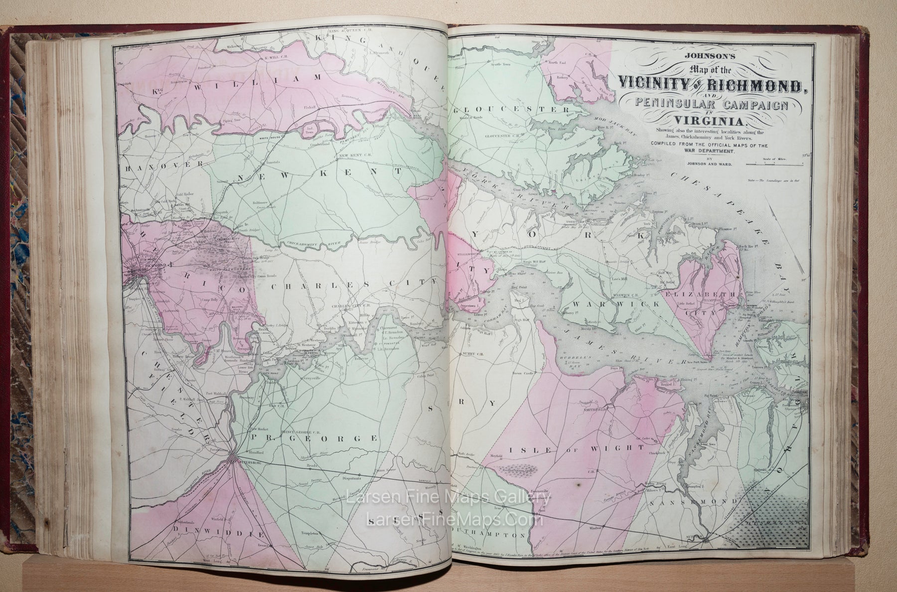 Johnson's New Illustrated Family Atlas of The World with Descriptions