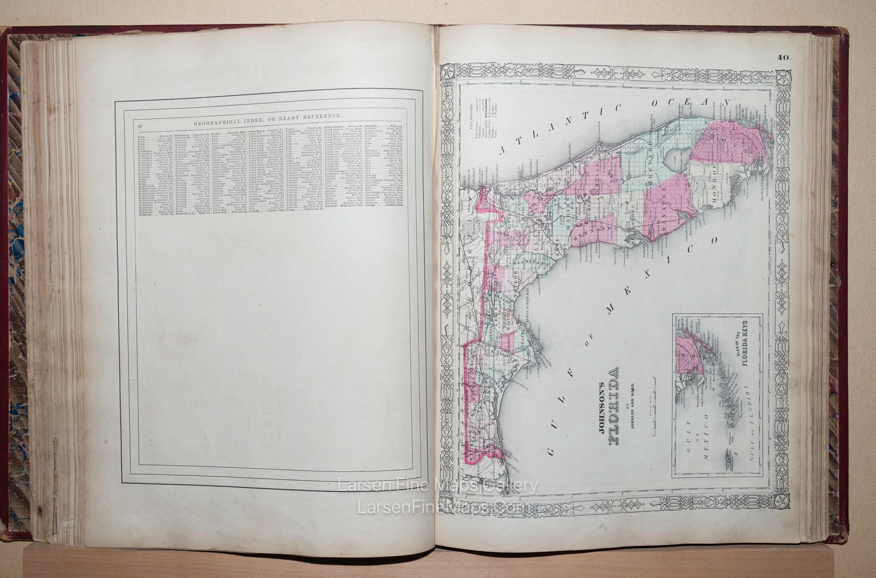 Johnson's New Illustrated Family Atlas of The World with Descriptions