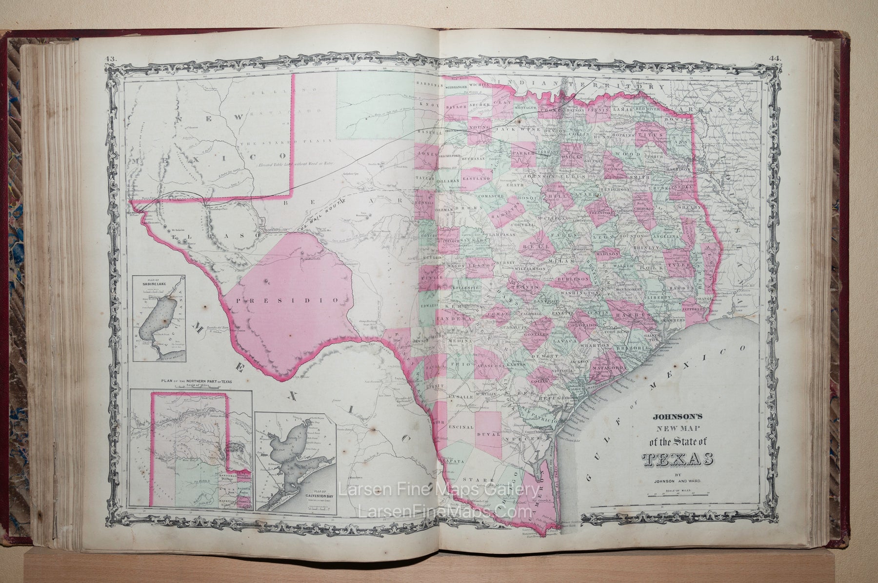 Johnson's New Illustrated Family Atlas of The World with Descriptions