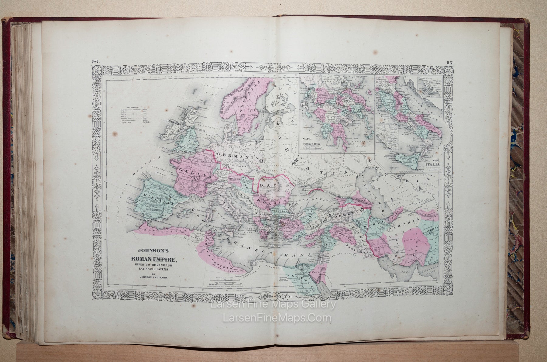 Johnson's New Illustrated Family Atlas of The World with Descriptions