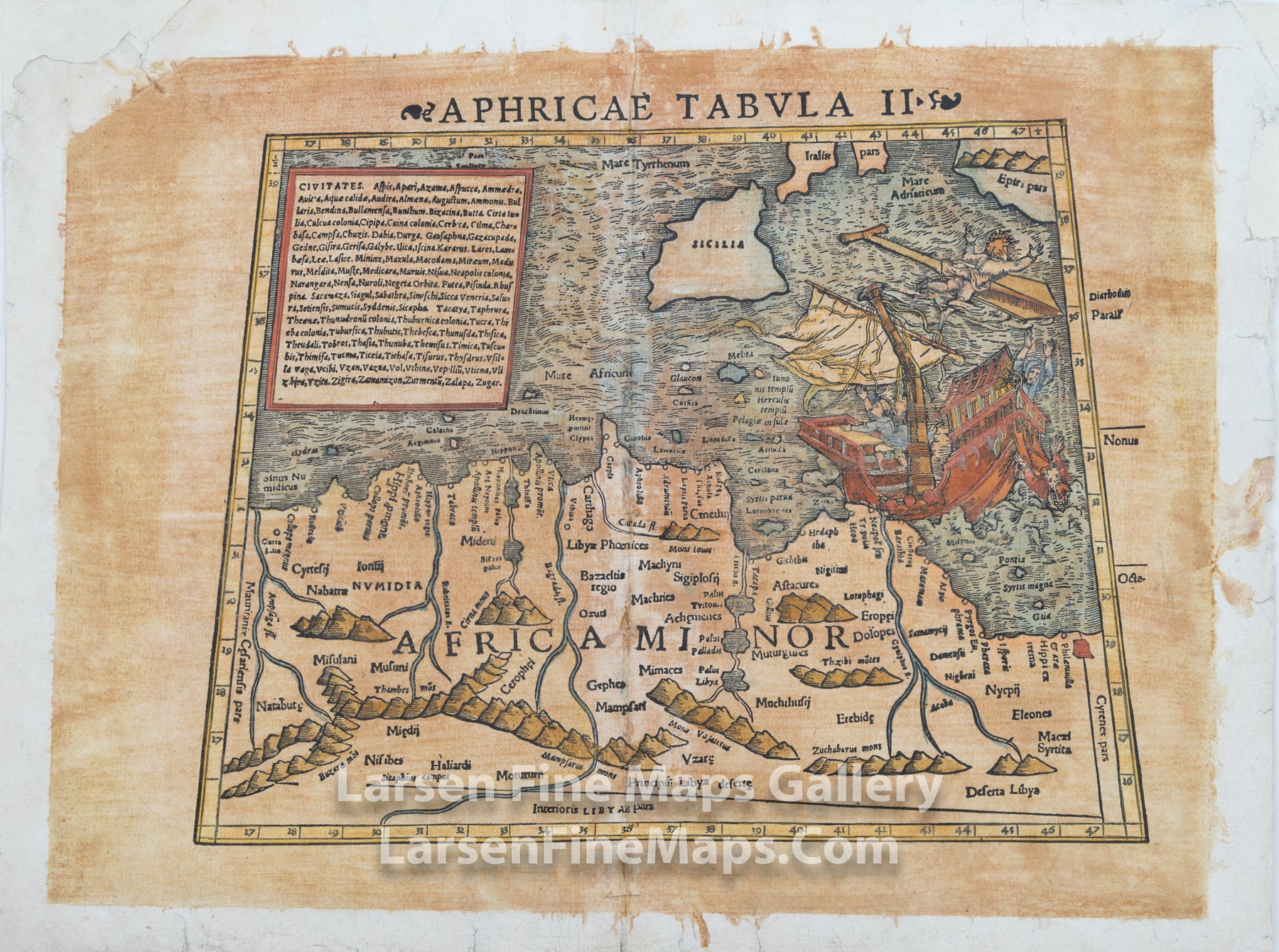 Aphricae Tabula II, Sebastian Münster, Munster