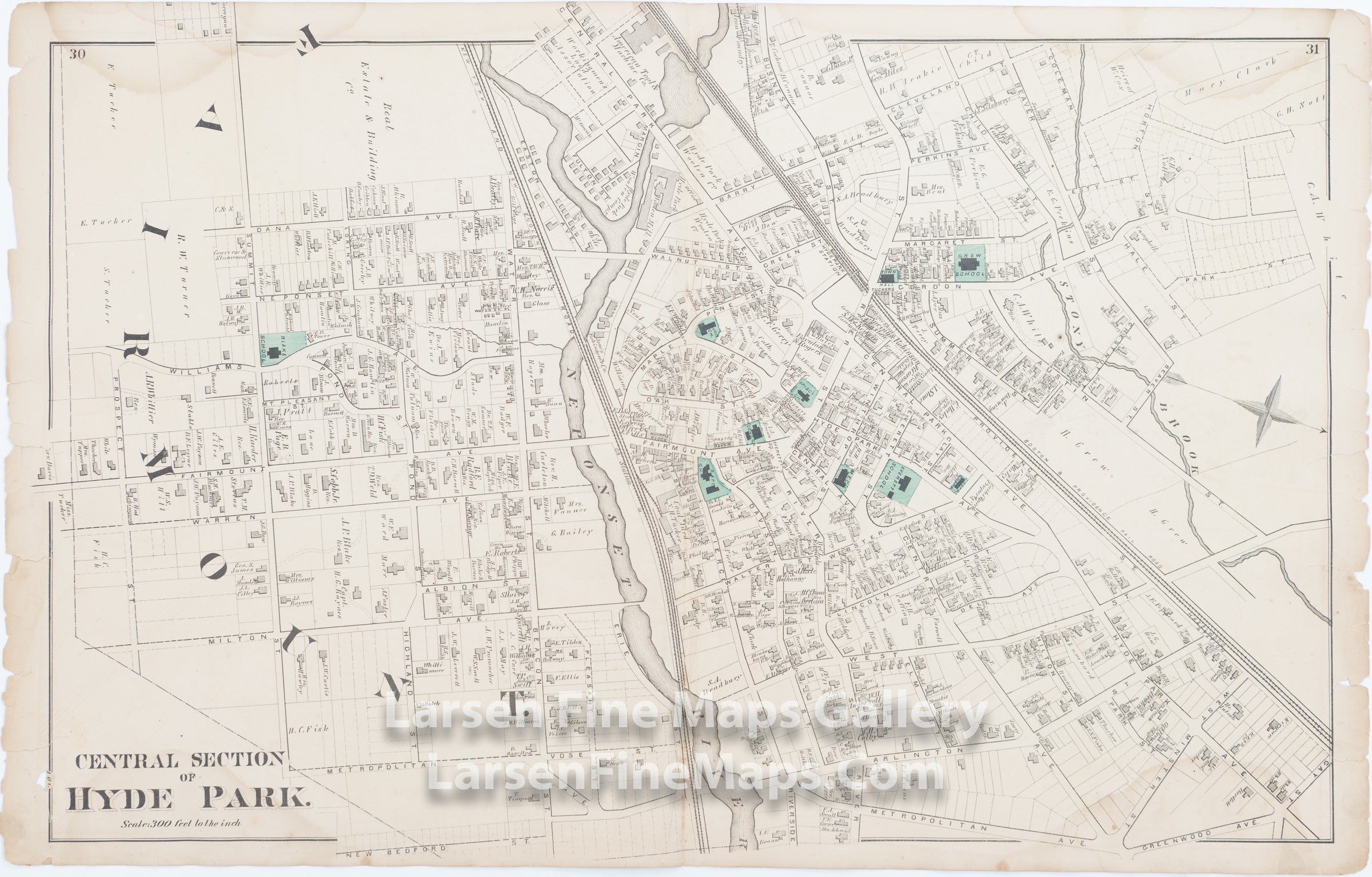Central Section of Hyde Park, Clarendon Hills, Fairmount, Comstock Cline,  Edward Busch
